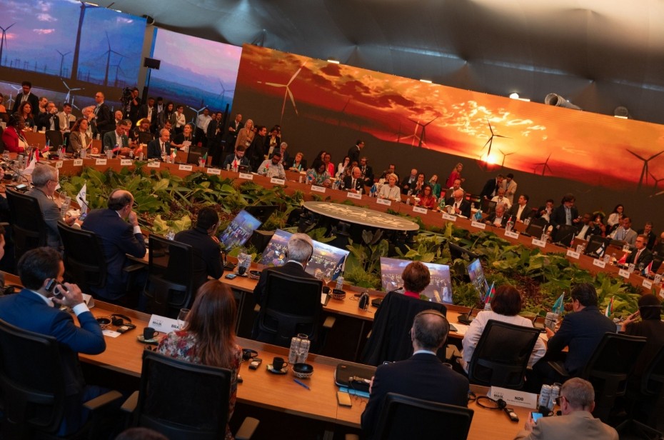 Líderes discutem mudanças climáticas em eventos públicos e privados ao longo da Conferência (Imagem: Divulgação/COP30)