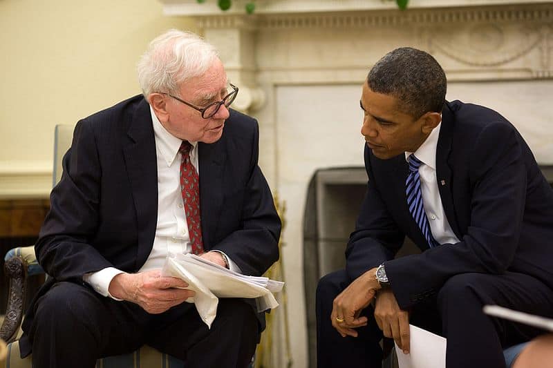 Buffett e Presidente Barack Obama, em 2010