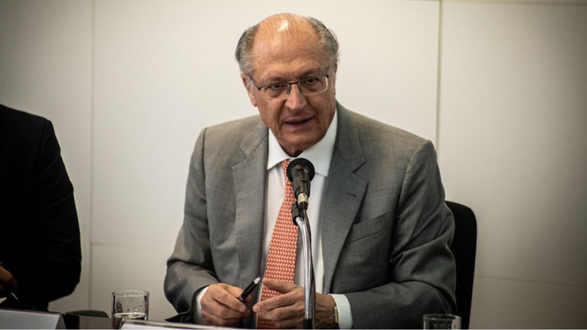 Alckmin disse que "ninguém pode reclamar" de câmbio a R$ 5. Foto: Gabriel Lemes/MDIC
