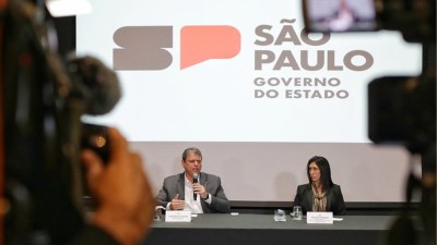 Privatização da Sabesp foi proposta pelo governador Tarcísio de Freitas (Marcelo S. Camargo / Governo do Estado de SP)