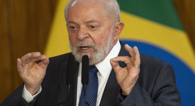 Presidente Lula (PT) durante discurso (Marcelo Camargo/Ag. Brasil)