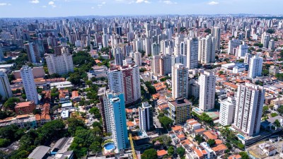 Vista aérea de zona residencial de São Paulo (Shutterstock)