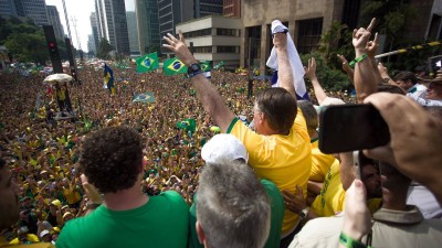 Bolsonaro em manifestação na Paulista (Reprodução/Silas Malafaia Twitter)