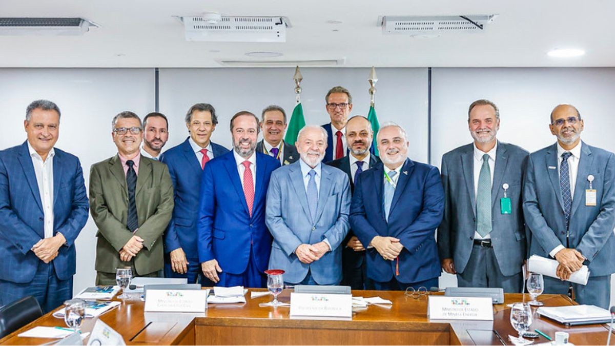 Lula recebe presidente da Petrobras e ministros (Ricardo Stuckert / Presidência da República)