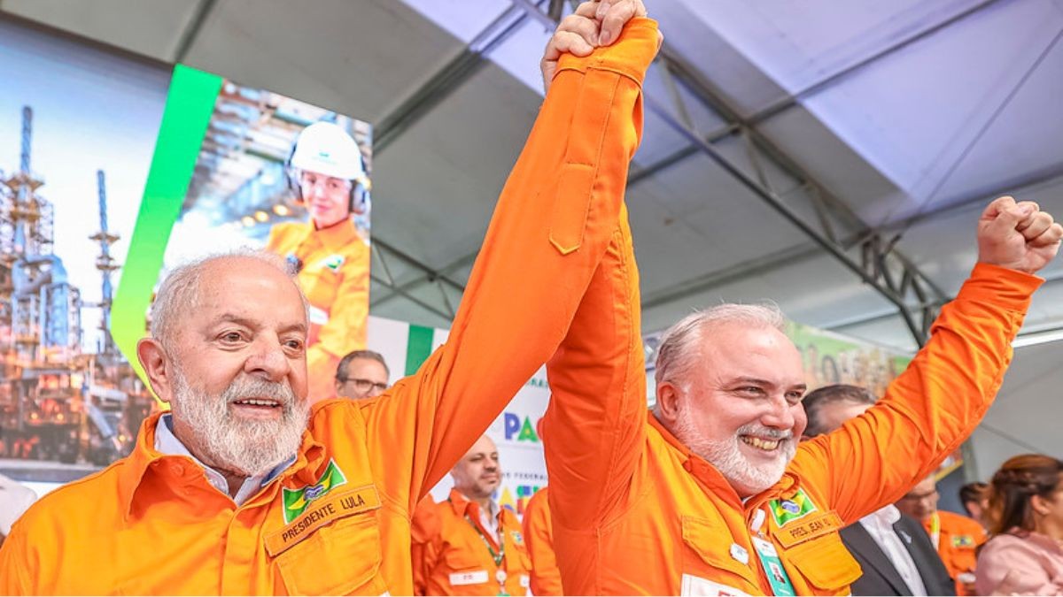 Lula e o presidente da Petrobras, Jean Paul Prates (Ricardo Stuckert/Presidência da República)