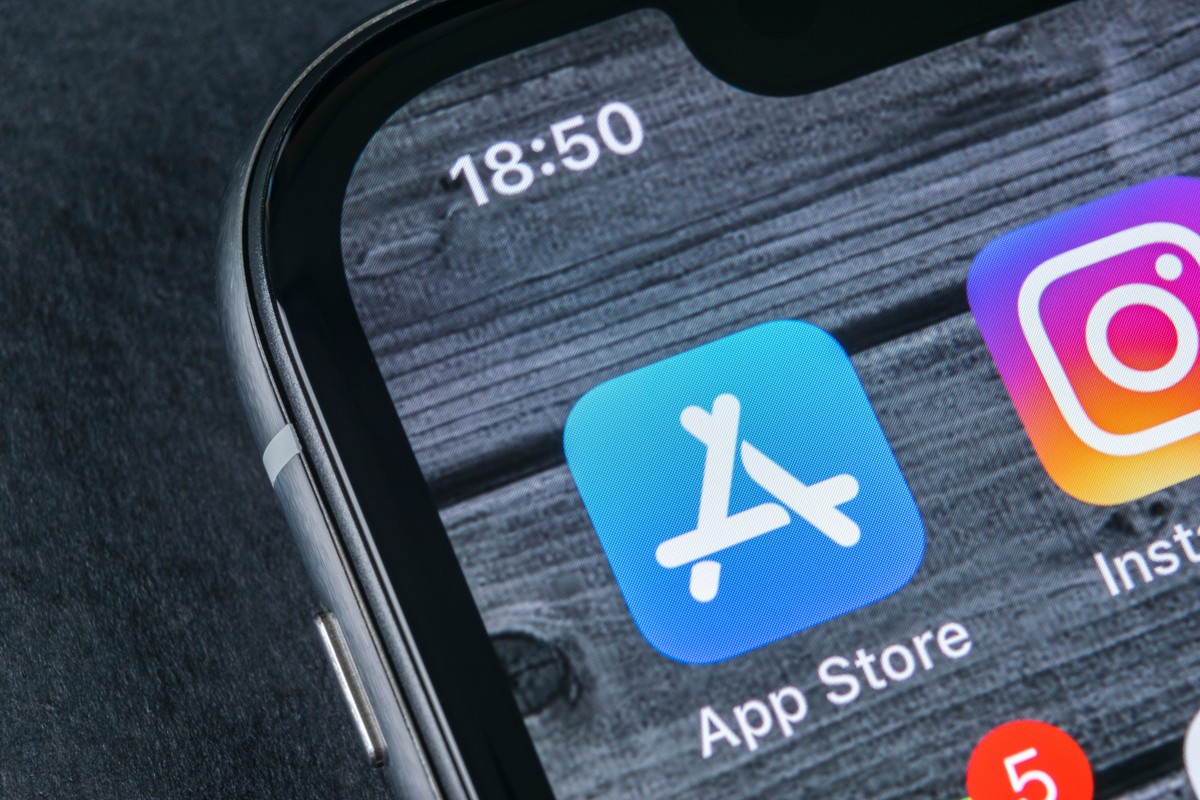 App Store é a loja de aplicativos da Apple. Foto: Shutterstok