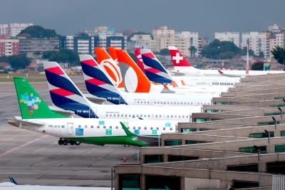 Aeroporto de Guarulhos, em São Paulo, é um dos mais movimentados da América do Sul. Foto: Shutterstock