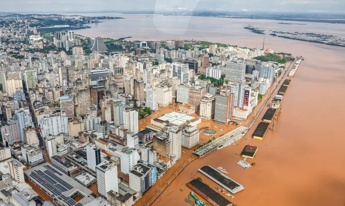 Bairros da capital Porto Alegre tiveram de ser evacuados. Foto: Planalto