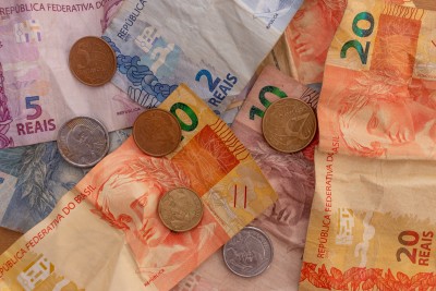 Real é a moeda oficial do Brasil. Foto: Shutterstock