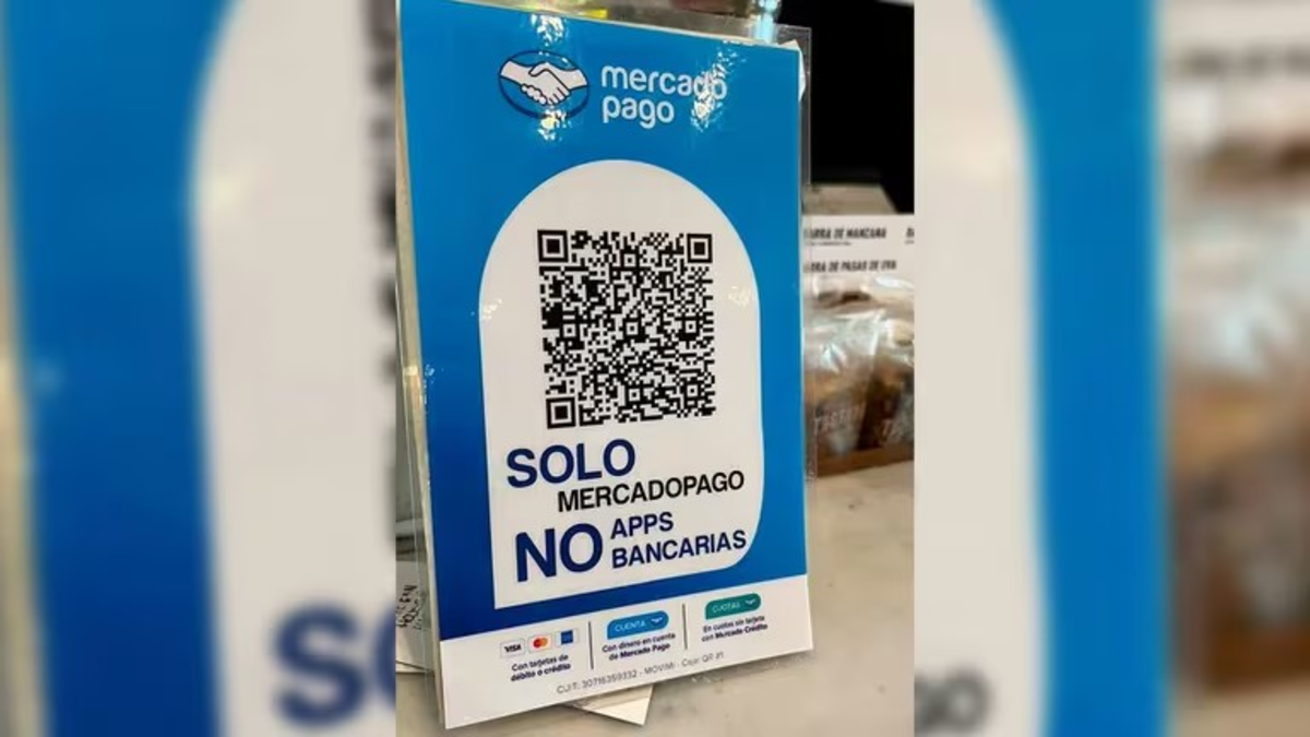 "Só Mercado Pago. Não aceitamos aplicativos bancários". Foto: Reprodução/Infobae