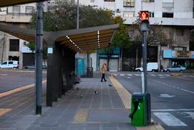 Pela manhã, ruas de Buenos Aires ficaram vazias. Foto: Reprodução/Página 12