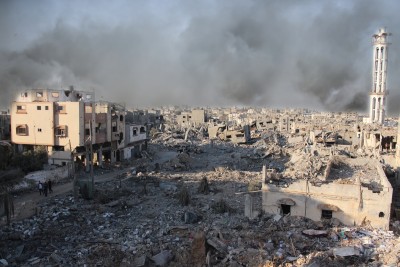 Cidades da Palestina foram completamente destruídas na guerra. Foto: Shutterstock