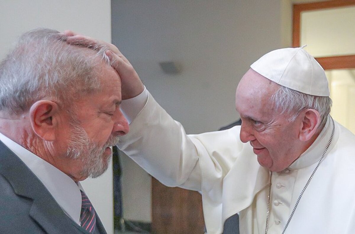 No ano passado, Lula e Papa Francisco já haviam se encontrado. Foto: Shutterstock