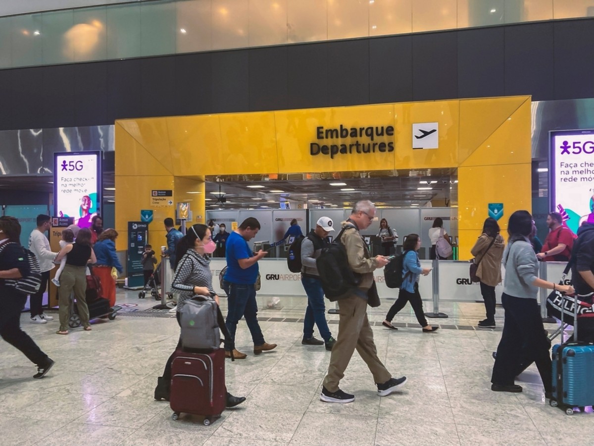 Aeroporto de Guarulhos, em São Paulo, é o maior do país. Foto: Shutterstock