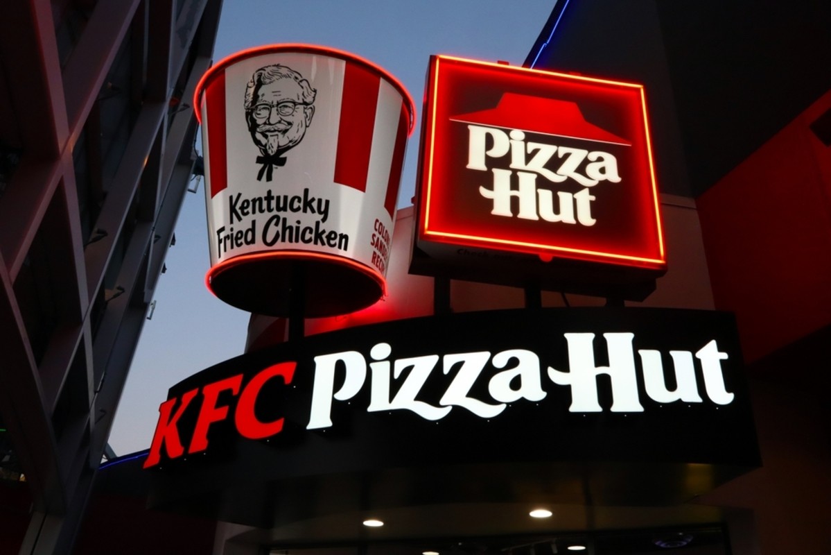 KFC e Pizza são controlados pela mesma marca no Brasil. Foto: Shutterstock