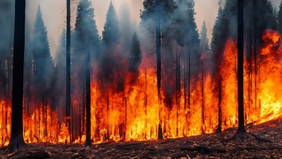 Três suspeitos foram detidos por envolvimento em incêndios criminosos. (Imagem: Shutterstock.)