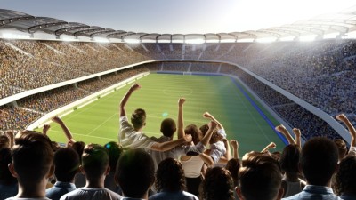 Torcida de um jogo de futebol (Imagem: Shutterstock)