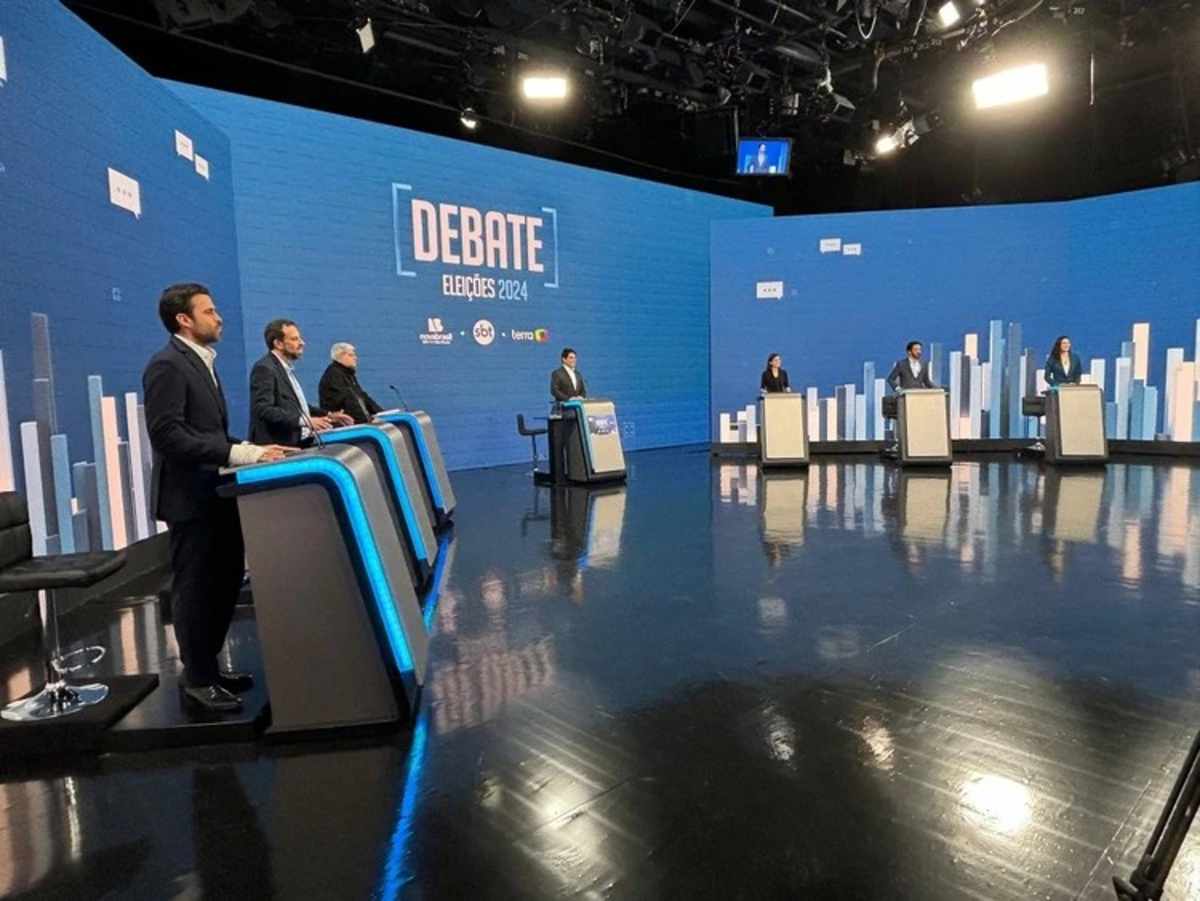 6 candidatos foram convidados para debate (Imagem: Reprodução/SBT)