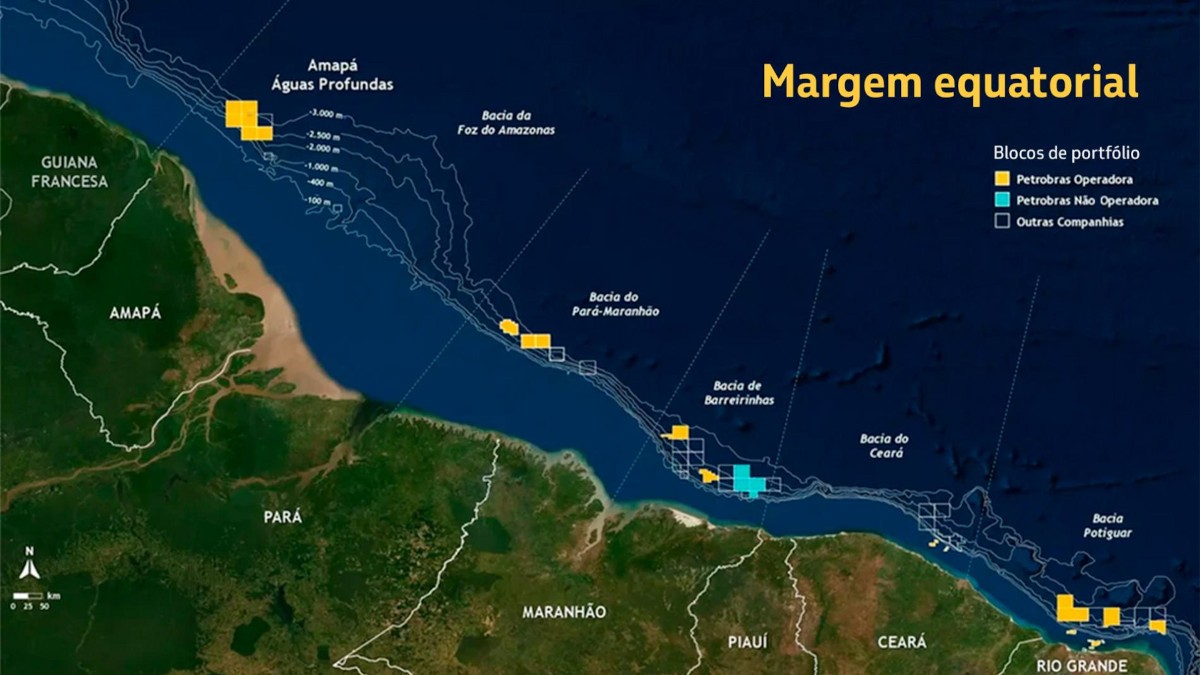 Margem Equatorial é a nova aposta da Petrobras após sucesso do pré-sal (Imagem: Divulgação)