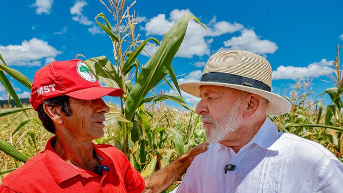 Lula visitou área de produção do MST (Imagem: Ricardo Stuckert/Presidência)