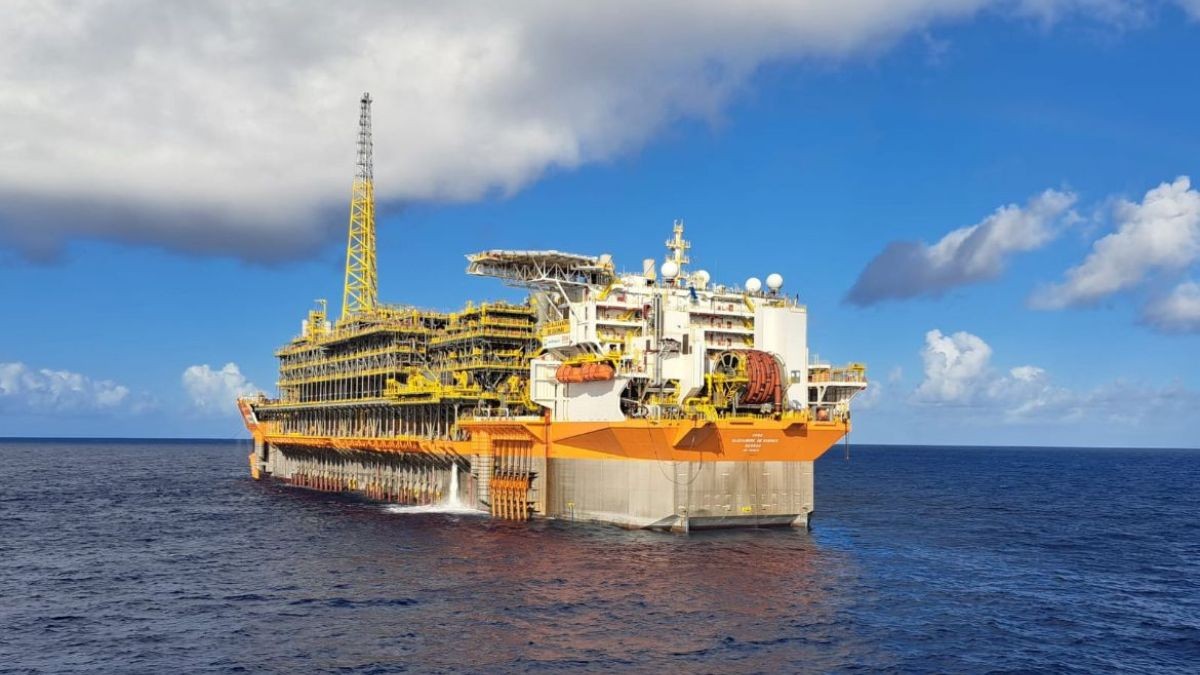 FPSO Alexandre de Gusmão entrou em operação no Mero neste sábado (Imagem: Divulgação/Petrobras)