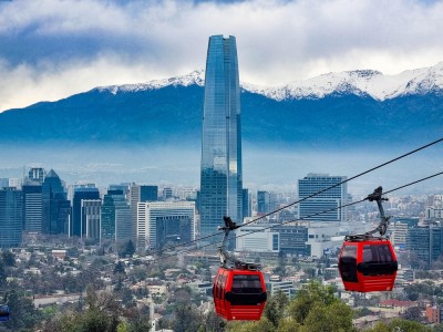 Sem fronteira com o Brasil, o Chile é um país situado entre a Patagônia e a Cordilheira dos Andes (Imagem: Shutterstock)