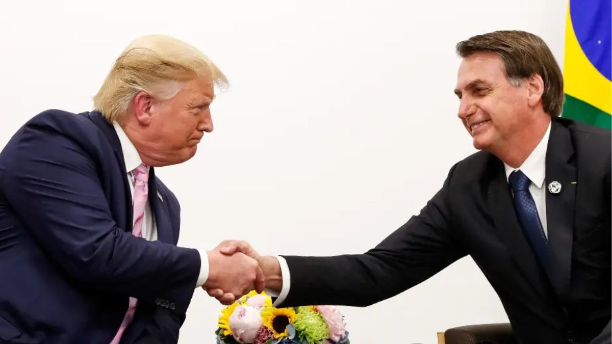 Trump disse que o ex-presidente "não é culpado de nada" (Imagem: Allan Santos/Secom)