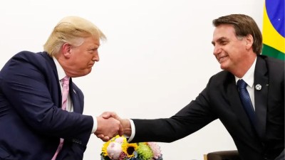 Trump disse que o ex-presidente "não é culpado de nada" (Imagem: Allan Santos/Secom)