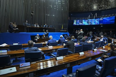 Plenário do Senado é onde os parlamentares votam as propostas de lei (Imagem: Jefferson Rudy/Agência Senado)