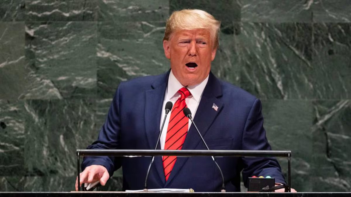 Trump discursou durante a Assembleia Geral da ONU, que acontece nos EUA (Imagem: Shutterstock)
