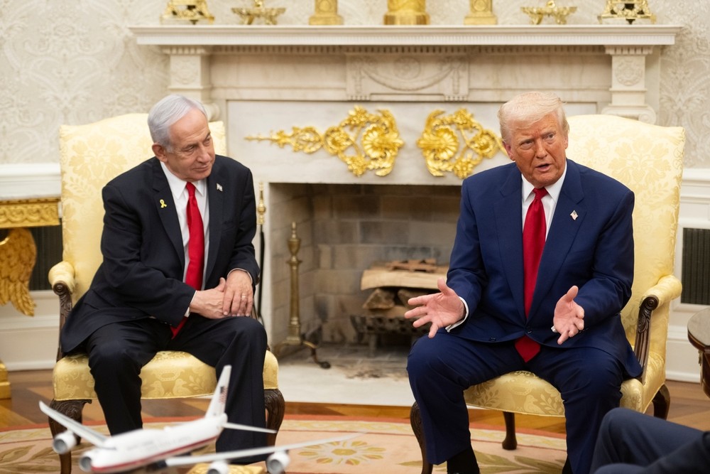 Trump e Netanyahu tiveram um encontro na Casa Branca recentemente (Imagem: Shutterstock)