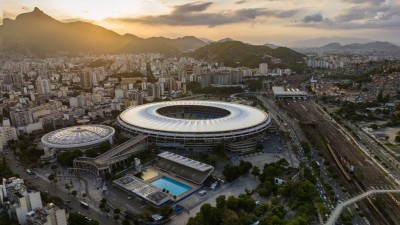 Além do estádio de futebol, o Complexo do Maracanã inclui o ginásio Maracanãzinho, piscinas e áreas de treinamento (Imagem: Shutterstock) Além do estádio de futebol, o Complexo do Maracanã inclui o ginásio Maracanãzinho, piscinas e áreas de treinamento (Imagem: Shutterstock)