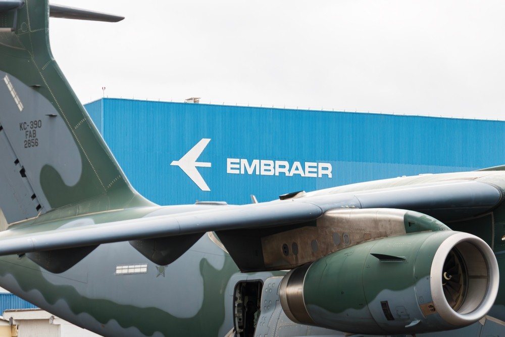 Embraer é uma das empresas mais valiosas do país, com market cap de US$ 64 bilhões (Imagem: Shutterstock)
