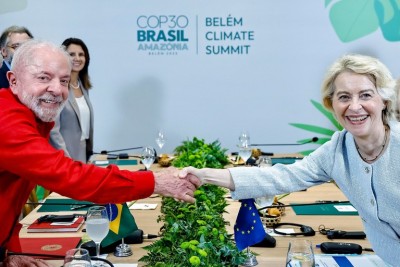 Lula e Ursula se encontraram durante evento da COP 30, em Belém (Ricardo Stuckert/PR)