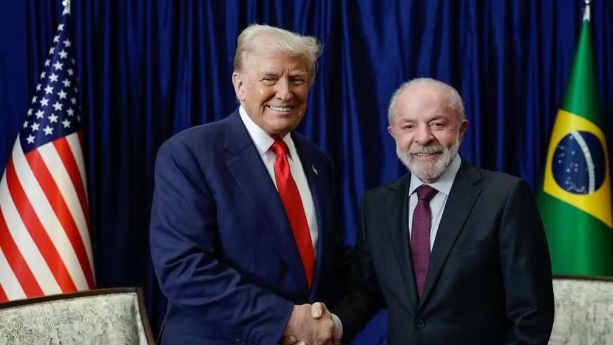 Trump e Lula se encontraram há cerca de um mês para discutir questões comerciais (Imagem: Shutterstock)