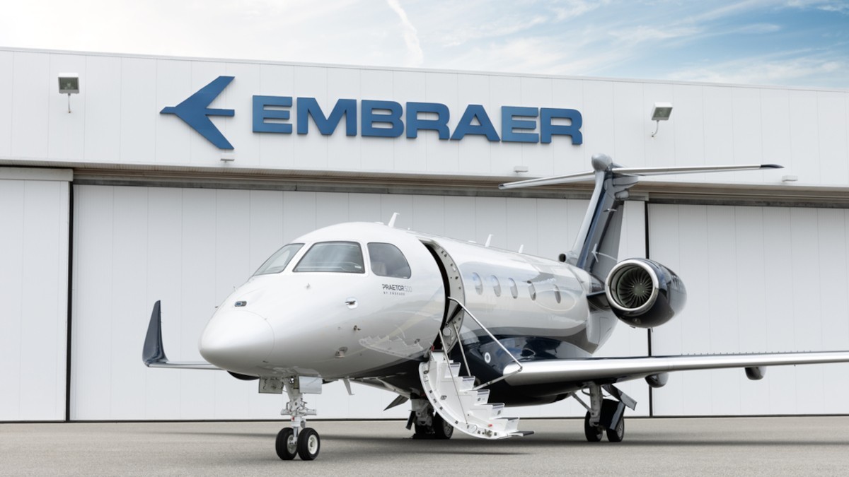 Embraer é uma das empresas mais valiosas do país, com market cap de US$ 64 bilhões (Imagem: Shutterstock)