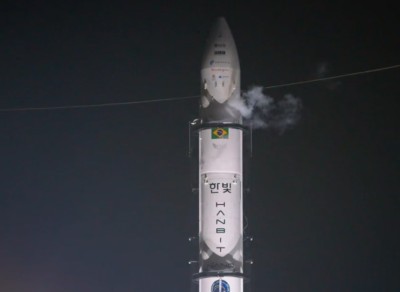 Explosão do foguete aconteceu alguns minutos depois da decolagem (Imagem: Divulgação)