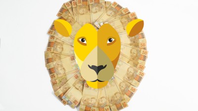 Leão da Receita Federal rugiu muito para reforçar contas públicas, aliviando taxas no Tesouro Direto (Imagem: Shutterstock)