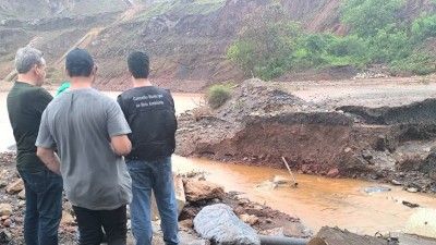 Prefeitura de Congonhas diz que o risco ambiental é grande (Imagem: Prefeitura de Congonhas/Divulgação)