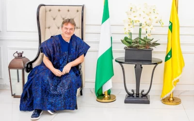 Além do Brasil, Joesley tem feito negociações empresariais no exterior, como na Nigéria (Imagem: Arquivo pessoal)