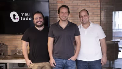 Marcelo Feitosa, Márcio Feitosa e Felipe Oquendo sao os fundadores da MeuTudo (Imagem: Divulgação)