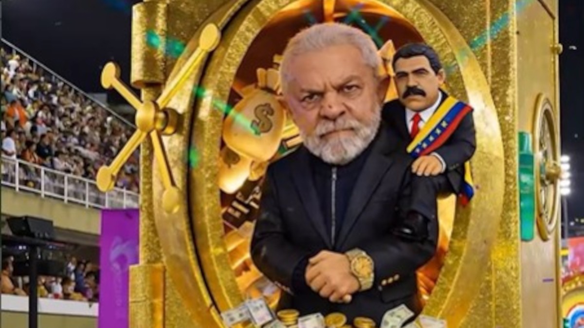 Flávio Bolsonaro publicou vídeo de IA com desfile satírico de Lula (Imagem: Reprodução/Instagram)