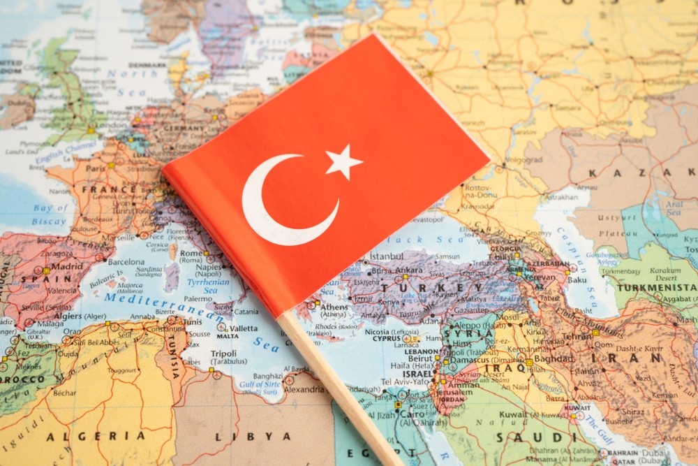 Turquia está localizada no limite entre Europa e Ásia (Imagem: Shutterstock)