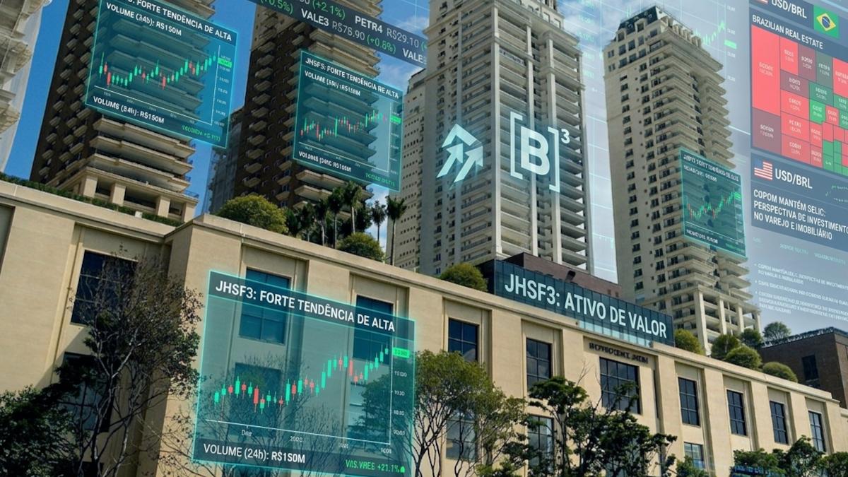 JHSF3 é a representante do IBOV que mais se apreciou nos últimos 12 meses (Imagem: Google Gemini/Gerado por IA)