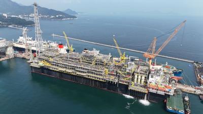 A nova plataforma de Búzios pode pode expandir a oferta de gás no Brasil em até 3 milhões de m³ por dia (Imagem: Divulgação/Petrobras)