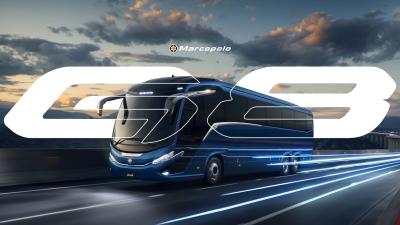 POMO4 fabricou menos ônibus no início de 2026 do que no mesmo período de 2025 (Imagem: Divulgação/Marcopolo)
