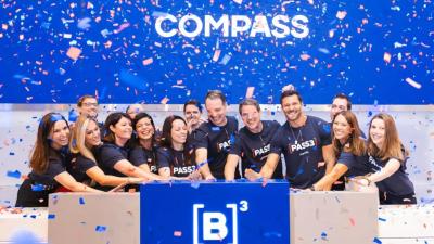 IPO da Compass terminou em queda de -2,18% em sua estreia na B3 (Imagem: Cauê Diniz/B3)