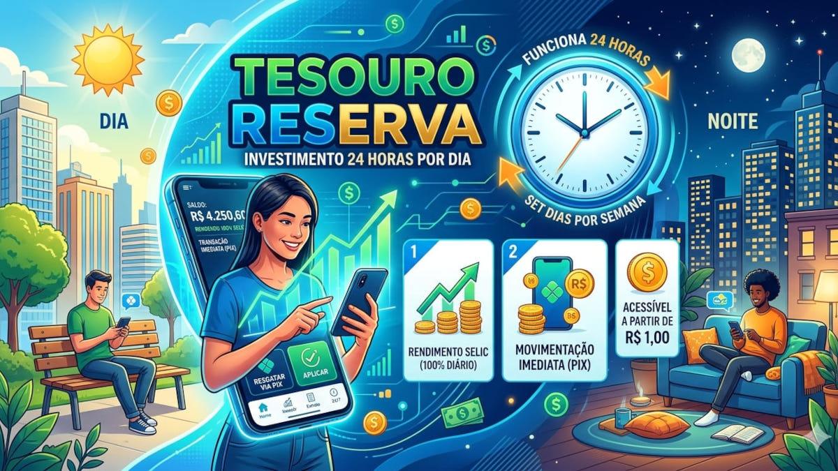 Em períodos mais curtos, o Tesouro Reserva é menos vantajoso para a reserva de emergência (Imagem: Google Gemini/Gerado por IA)