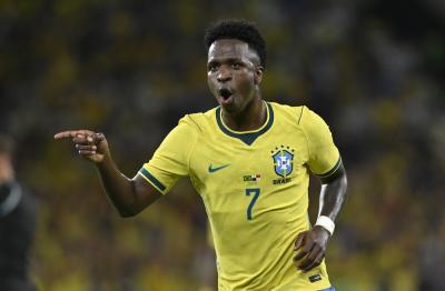 Vinicius Junior é o artilheiro com 4 gols marcados nesta Copa (Imagem: Shutterstock)