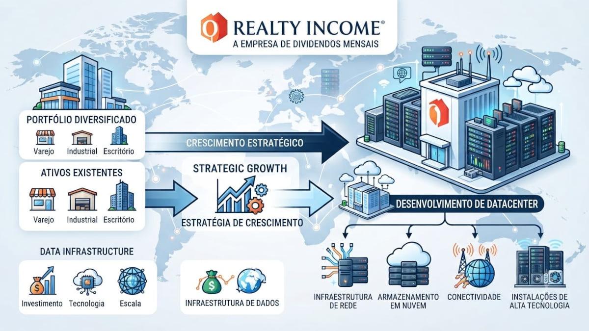 Análise do Fluxo de Caixa Descontado (DCF) revela oportunidade em Realty Income (Imagem: Google Gemini/Gerado por IA)